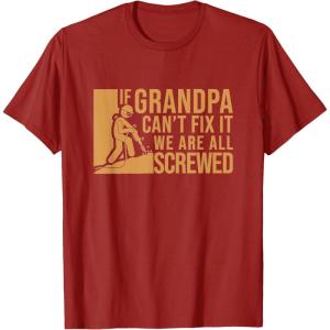 image:imageIf Grandpa Cant Fix It  Grandpa Gift TShirtCranberry Red