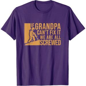 image:imageIf Grandpa Cant Fix It  Grandpa Gift TShirtPurple