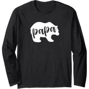 image:imagePapa Bear  Great gift for Men Dads and Brothers Long Sleeve TShirtBlack