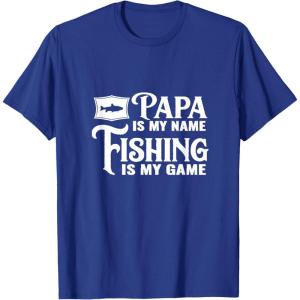 image:imagePapa is My Name Fishing is My Game TShirtRoyal Blue
