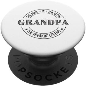image:imageThe Man The Myth The Freakin Legend  Grandpa Gift PopSockets Swappable PopGripStandard