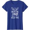 image:imageCat Lady  Great gift for Pet Lovers TShirtRoyal Blue