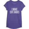 image:imageI Make Cute Babies  FunnyGift for Dad TShirtPurple Heather