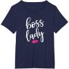 image:imageBoss Lady  Great gift for Women Friends Mom TShirtNavy Blue