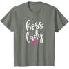 image:imageBoss Lady  Great gift for Women Friends Mom TShirtOlive Heather