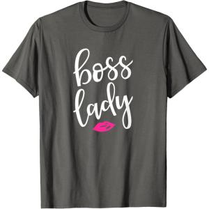 image:imageBoss Lady  Great gift for Women Friends Mom TShirtAsphalt Grey