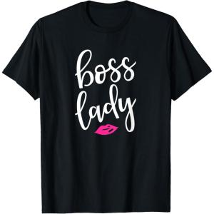 image:imageBoss Lady  Great gift for Women Friends Mom TShirtBlack