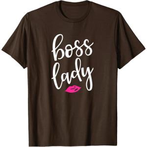 image:imageBoss Lady  Great gift for Women Friends Mom TShirtBrown