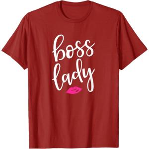 image:imageBoss Lady  Great gift for Women Friends Mom TShirtCranberry Red