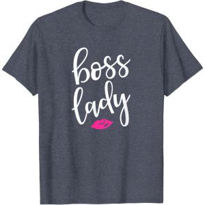 image:imageBoss Lady  Great gift for Women Friends Mom TShirtHeather Blue