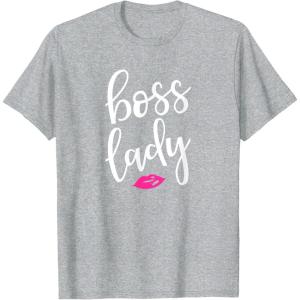 image:imageBoss Lady  Great gift for Women Friends Mom TShirtHeather Grey
