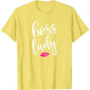 image:imageBoss Lady  Great gift for Women Friends Mom TShirtLemon Yellow