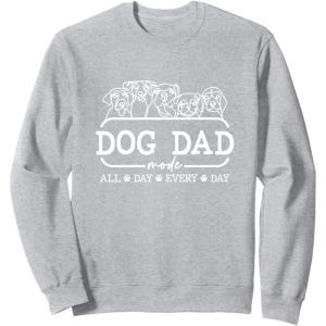 image:imageDog Dad Mode  Dog Dad Gift SweatshirtHeather Grey