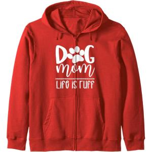 image:imageDog Mom  Great gift for Women Friends Mom Zip HoodieRed