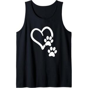 image:imageHeart and Paws  Great Gift for Pet Lovers Tank TopBlack