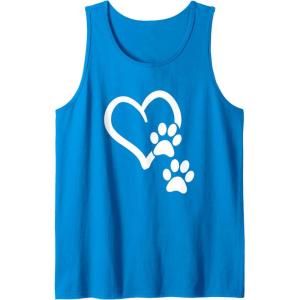 image:imageHeart and Paws  Great Gift for Pet Lovers Tank TopSapphire Blue