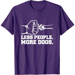 image:imageLess People More Dogs  Dog Dad Gift TShirtPurple