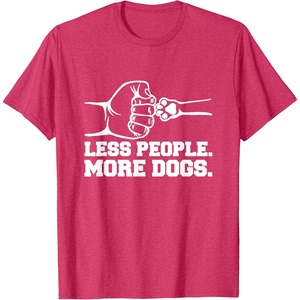 image:imageLess People More Dogs  Dog Dad Gift TShirtRed Heather