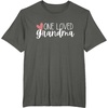 image:imageOne Loved Grandma Heart Gift TShirtAsphalt Grey