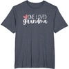 image:imageOne Loved Grandma Heart Gift TShirtHeather Blue