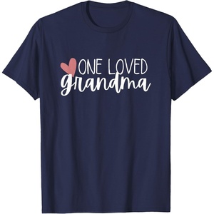 image:imageOne Loved Grandma Heart Gift TShirtNavy Blue