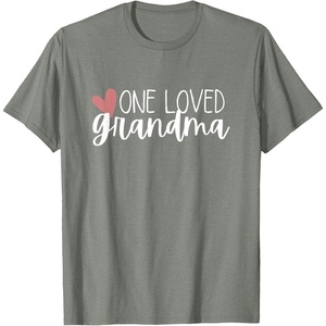 image:imageOne Loved Grandma Heart Gift TShirtOlive Heather