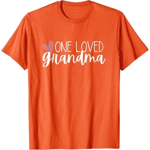image:imageOne Loved Grandma Heart Gift TShirtOrange