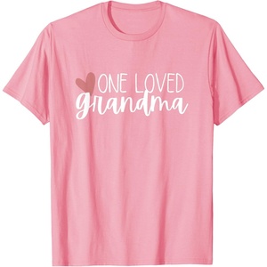 image:imageOne Loved Grandma Heart Gift TShirtPink