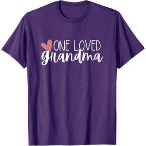 image:imageOne Loved Grandma Heart Gift TShirtPurple
