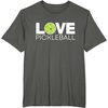image:imageLove Pickleball  Pickleball Gift TShirtAsphalt Grey