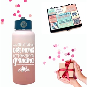 image:imageBrooke amp Jess Designs Only the best moms get promoted to grandma water bottle and 9piece magnet gift set bundle