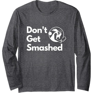 image:imageDont Get Smashed  Pickleball Gift Long Sleeve TShirtDark Heather Grey