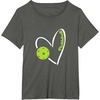 image:imagePickleball Heart  Pickleball Gift TShirtAsphalt Grey
