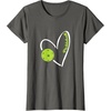 image:imagePickleball Heart  Pickleball Gift TShirtAsphalt Grey