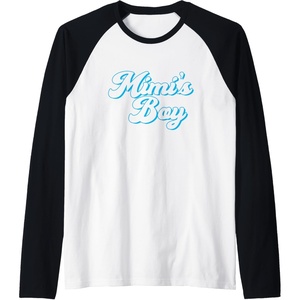 image:imageMimis Boy  Grandmother Mimi and Gigi Gifts Raglan Baseball TeeBlackWhite