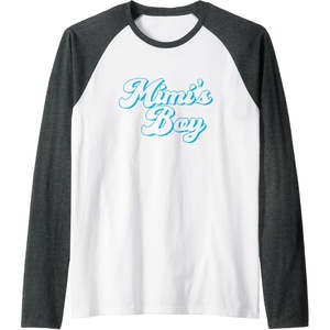 image:imageMimis Boy  Grandmother Mimi and Gigi Gifts Raglan Baseball TeeDark Heather GreyWhite