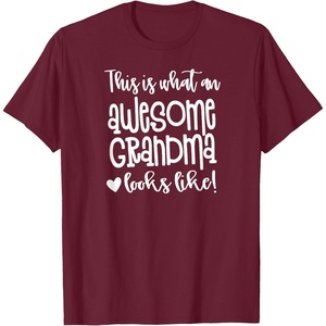 image:imageAwesome Grandma  Great gift for Grandmas Nanas and More TShirtBurgundy