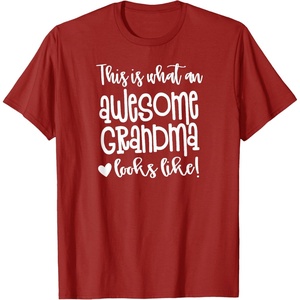 image:imageAwesome Grandma  Great gift for Grandmas Nanas and More TShirtCranberry Red