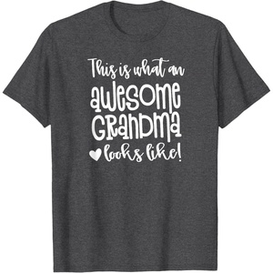 image:imageAwesome Grandma  Great gift for Grandmas Nanas and More TShirtDark Heather Grey