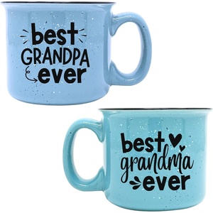 image:imageBrooke amp Jess Designs Grandma amp Grandpa Mug Gift Set  15 oz Coffee Mugs Teal for Grandma Light Blue for Grandpa  Gift for Mothers Day Fathers Day Christmas or BirthdayBest Grandma Ever Teal and Best Grandpa Ever Light Blue