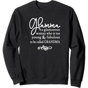 image:imageGlamma  Great gift for Grandmas Nanas Mimis and More SweatshirtBlack