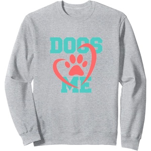 image:imageDogs Love Me  Dog Dad Gift SweatshirtHeather Grey