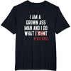 image:imageI AM A Grown Ass Man  Funny Husband Gift TShirtBlack