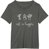 image:imageNot a Hugger Funny Cactus Gifts for Her TeensGirls TShirtAsphalt Grey