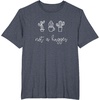 image:imageNot a Hugger Funny Cactus Gifts for Her TeensGirls TShirtHeather Blue