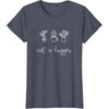 image:imageNot a Hugger Funny Cactus Gifts for Her TeensGirls TShirtHeather Blue