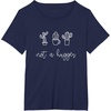 image:imageNot a Hugger Funny Cactus Gifts for Her TeensGirls TShirtNavy Blue