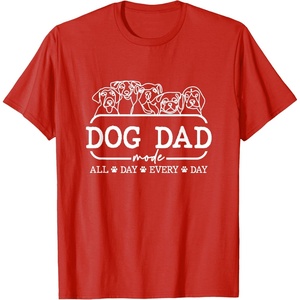image:imageDog Dad Mode  Dog Dad Gift TShirtRed