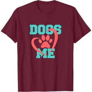 image:imageDogs Love Me  Dog Dad Gift TShirtBurgundy
