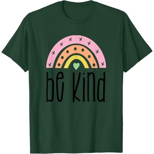 image:imageBe Kind Rainbow Gifts for Women Sisters Aunts Girlfriends TShirtDark Green
